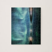 ノーザンライツフィヨルド写真 ジグソーパズル (縦)