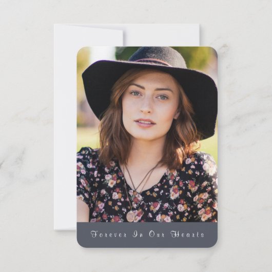 ノーザンライツフォレスト悔やみや弔慰ありがとう サンキューカード (裏面)