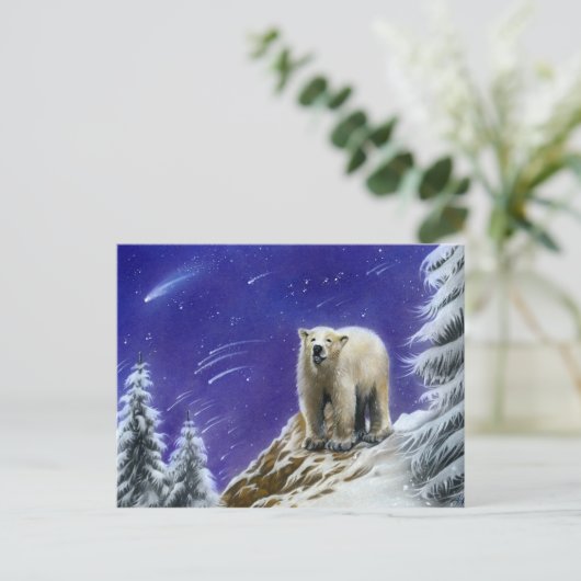 ノーザンライツ極熊はがき ポストカード (スタンド正面)