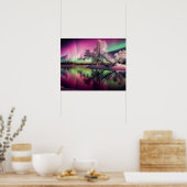 ノーザンライツ&平和湖 ポスター (キッチン)