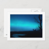 ノーザンライトと池 ポストカード (正面/裏面)