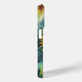 ノーザンライトの下のひまわり水彩 Case-Mate iPhoneケース (裏面 / 右)