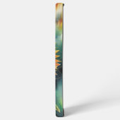 ノーザンライトの下のひまわり水彩 SAMSUNG GALAXYケース (左側面)