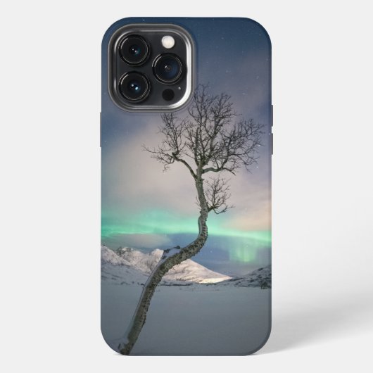 ノーザンライトの木 iPhoneケース (裏面)