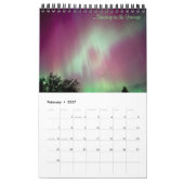 ノーザンライトの魔法のポーチビュー/ One / カレンダー (2月 2027)
