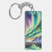 ノーザンライトアイスランドキーチェーン キーホルダー (正面左)