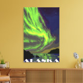 ノーザンライトアンドオーカスヴィンテージ旅行 キャンバスプリント (インサイチュ (リビング))