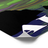 ノーザンライトアンドオーカスヴィンテージ旅行 ポスター (角)