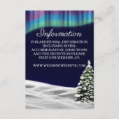 ノーザンライトウィンターウェディングエンクロージャカード エンクロージャーカード (正面)