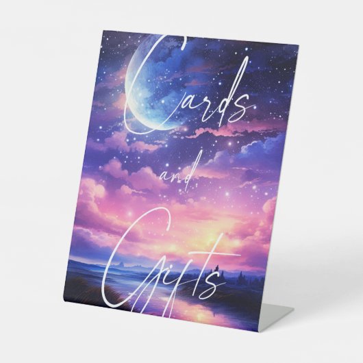 ノーザンライトウェディングカード&ギフトペデスタルサイン 台座サイン (正面)