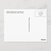 ノーザンライトオーバーダウンタウンホワイトホース ポストカード (裏面)