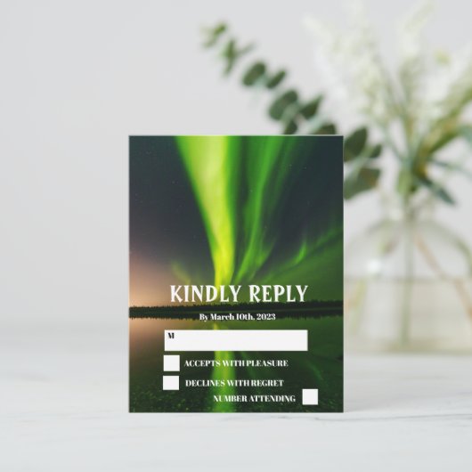 ノーザンライトオーロラボレアリススター結婚ズ 出欠カード (スタンド正面)