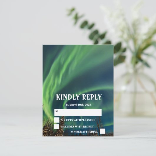 ノーザンライトオーロラボレアリススター結婚ズ 出欠カード (スタンド正面)