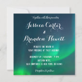 ノーザンライトオーロラボレリス結婚式招待状 招待状 (正面)