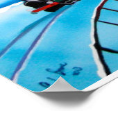 ノーザンライトオーロラ絵画ボレリスGブルース ポスター (角)