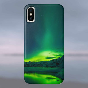 ノーザンライトオーロラBorealis写真。 iPhone X ケース
