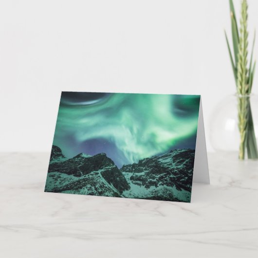 ノーザンライトグリーティングカード カード (正面)