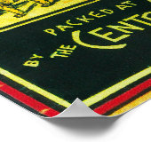 ノーザンライトサーモン缶ラベル付けAlimak, AK ポスター (角)