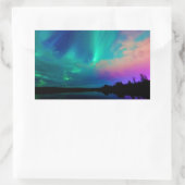 ノーザンライトステッカー 長方形シール (バッグ)