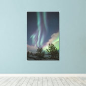 ノーザンライトツリー キャンバスプリント (インサイチュ (ウッドフロア))