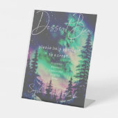 ノーザンライトデザートバー結婚のペデスタルサイン 台座サイン (正面)