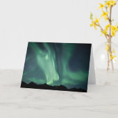 ノーザンライトノルウェー写真 カード (黄色い花)