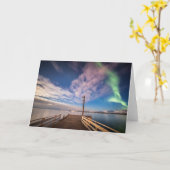 ノーザンライトノルウェー カード (黄色い花)