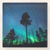 ノーザンライトノルウェー ガラスコースター (正面)