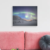 ノーザンライトノルウェー キャンバスプリント (インサイチュ (リビング))