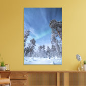 ノーザンライトノルウェー キャンバスプリント (インサイチュ (リビング))