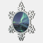 ノーザンライトノルウェー スノーフレークピューターオーナメント (右)