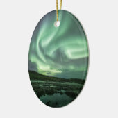 ノーザンライトノルウェー セラミックオーナメント (左)