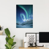 ノーザンライトノルウェー ポスター (ホームオフィス)