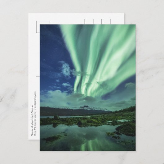 ノーザンライトノルウェー ポストカード (正面/裏面)