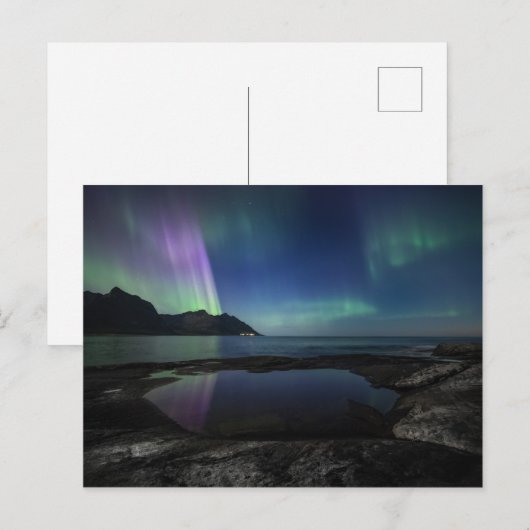 ノーザンライトノルウェー ポストカード (正面/裏面)
