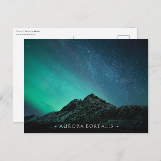 ノーザンライトノルウェー ポストカード (正面/裏面)