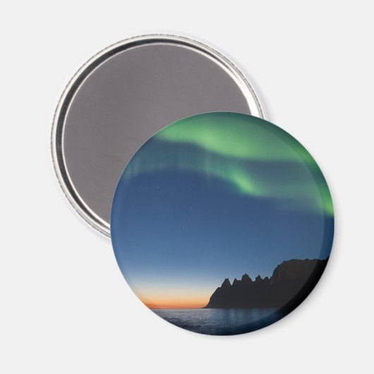 ノーザンライトノルウェー マグネット (正面/裏面)