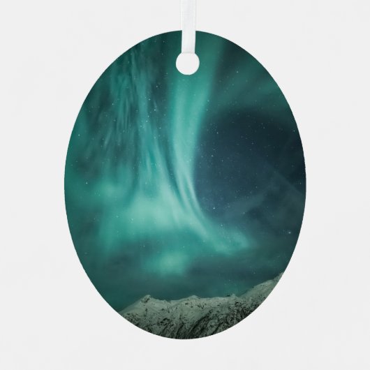 ノーザンライトノルウェー メタルオーナメント (正面)