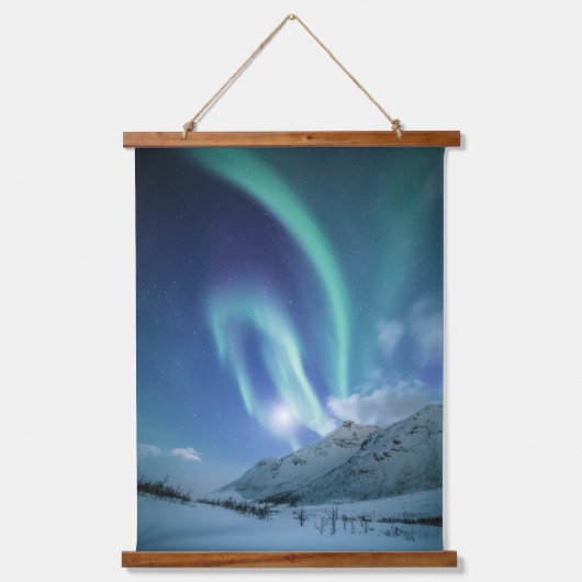 ノーザンライトノルウェー 吊り下げ型タペストリー (正面)