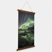 ノーザンライトノルウェー 吊り下げ型タペストリー (傾斜あり)