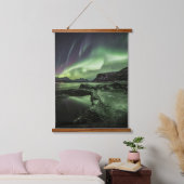 ノーザンライトノルウェー 吊り下げ型タペストリー (寝室)