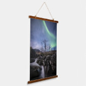 ノーザンライトノルウェー 吊り下げ型タペストリー (傾斜あり)