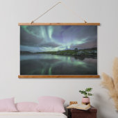 ノーザンライトノルウェー 吊り下げ型タペストリー (寝室)