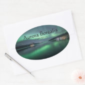 ノーザンライトノルウェー 楕円形シール (封筒)