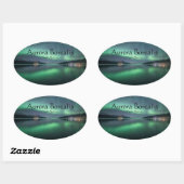 ノーザンライトノルウェー 楕円形シール (シート)