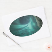 ノーザンライトノルウェー 楕円形シール (封筒)