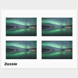 ノーザンライトノルウェー 長方形シール