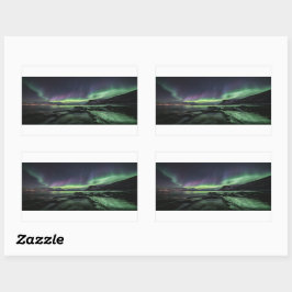 ノーザンライトノルウェー 長方形シール