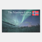 ノーザンライトノルウェー 長方形シール (正面)