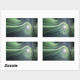 ノーザンライトノルウェー 長方形シール